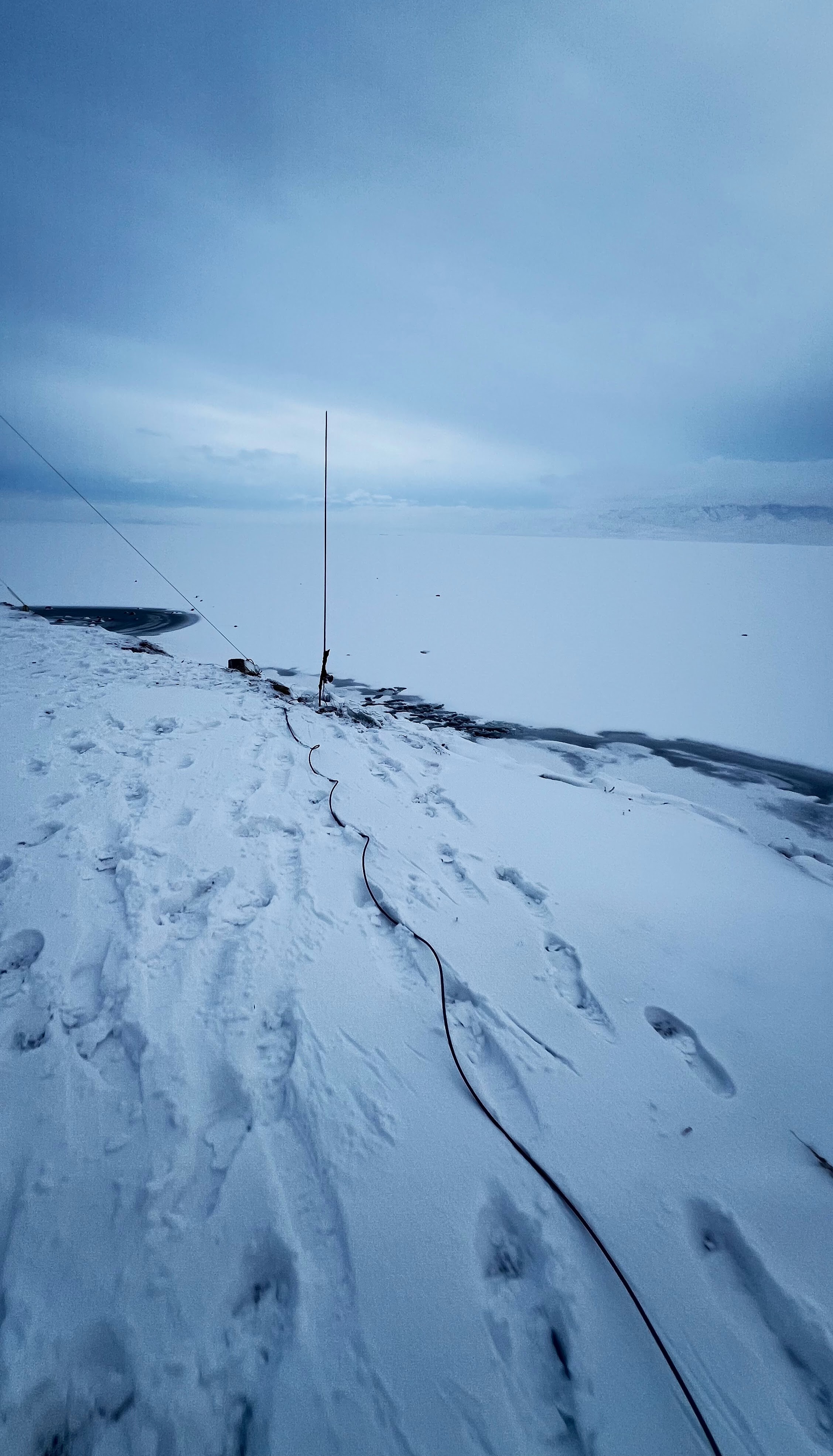 West Looking View of Vertical Antenna